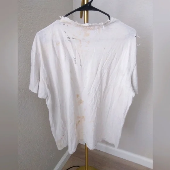 Vintage Graphic Tee 80s Elvis La Luz Hollywood Art Gallery Thrashed XL